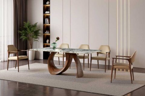 Bộ Bàn Ăn Nhập Khẩu 8 Ghế Sang Trọng Cho Không Gian Đẳng Cấp